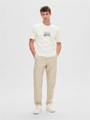 SELECTED HOMME Chino Hose SLH172-SLIM Leinen