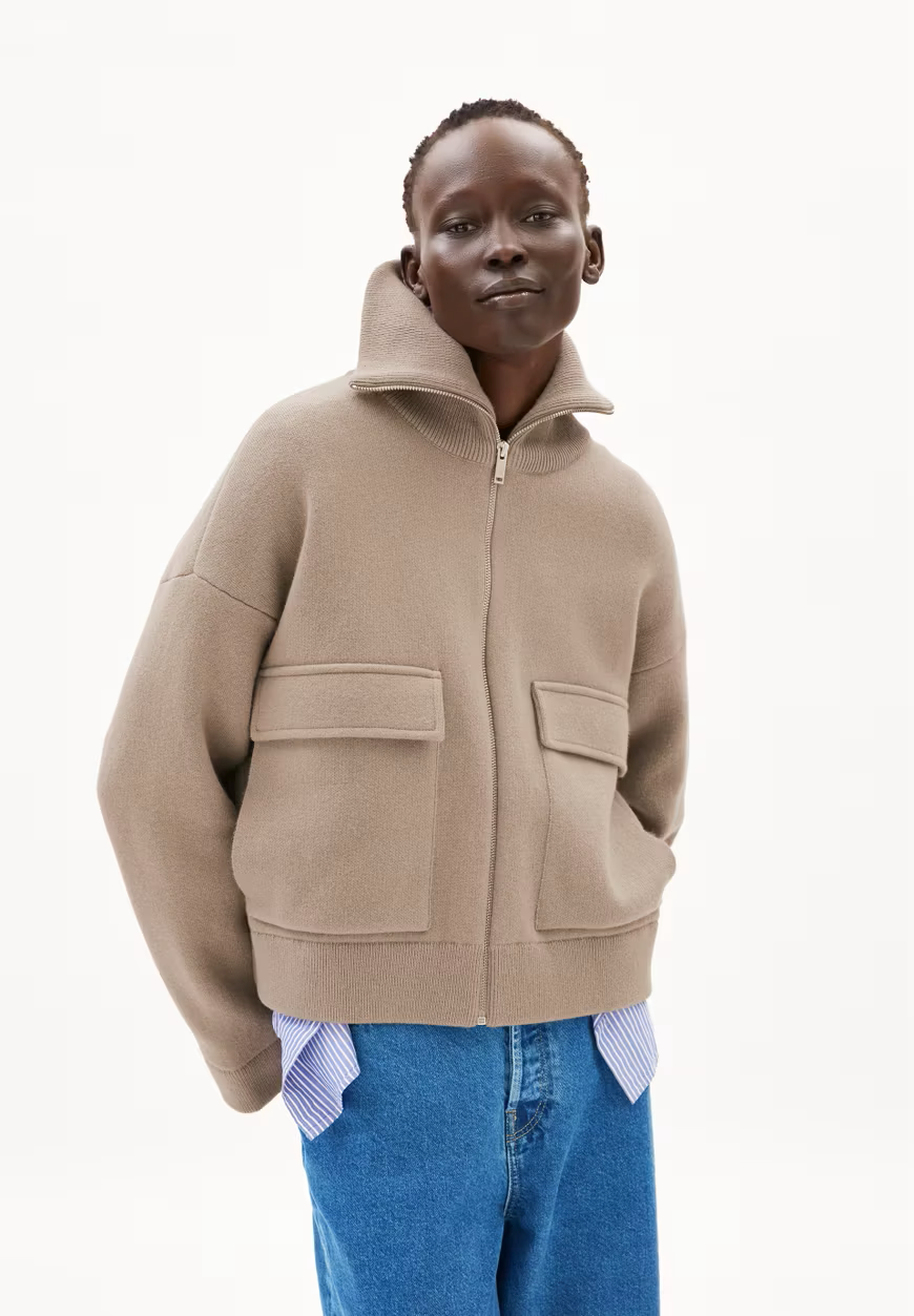 ARMEDANGELS Strickjacke JOANIAAS Organic Wool Blend – MAHSOONI