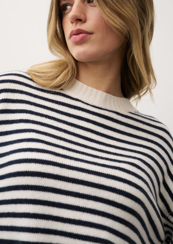 -0039- ITALY Strickpullover AMADEA STRIPE Cashmere