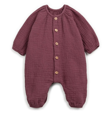 Play Up Jumpsuit mit Knöpfen Cotton