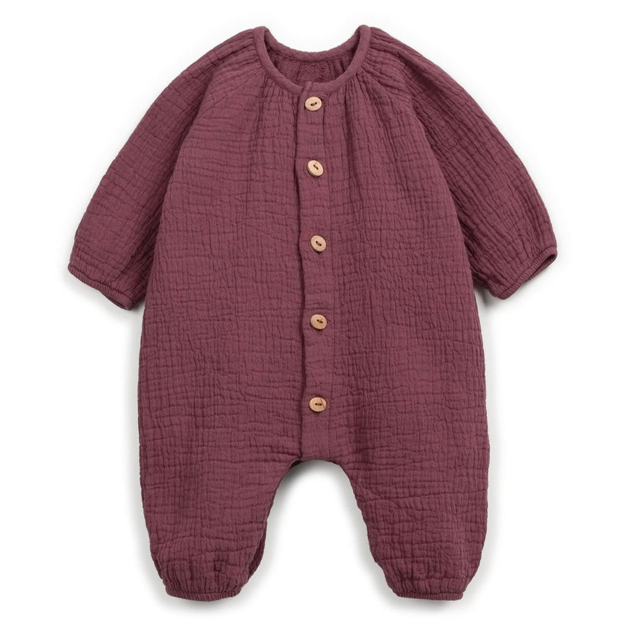 Play Up Jumpsuit mit Knöpfen Cotton