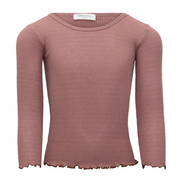 Minimalisma Langarmshirt BERGEN-FRILL Cotton-Silk