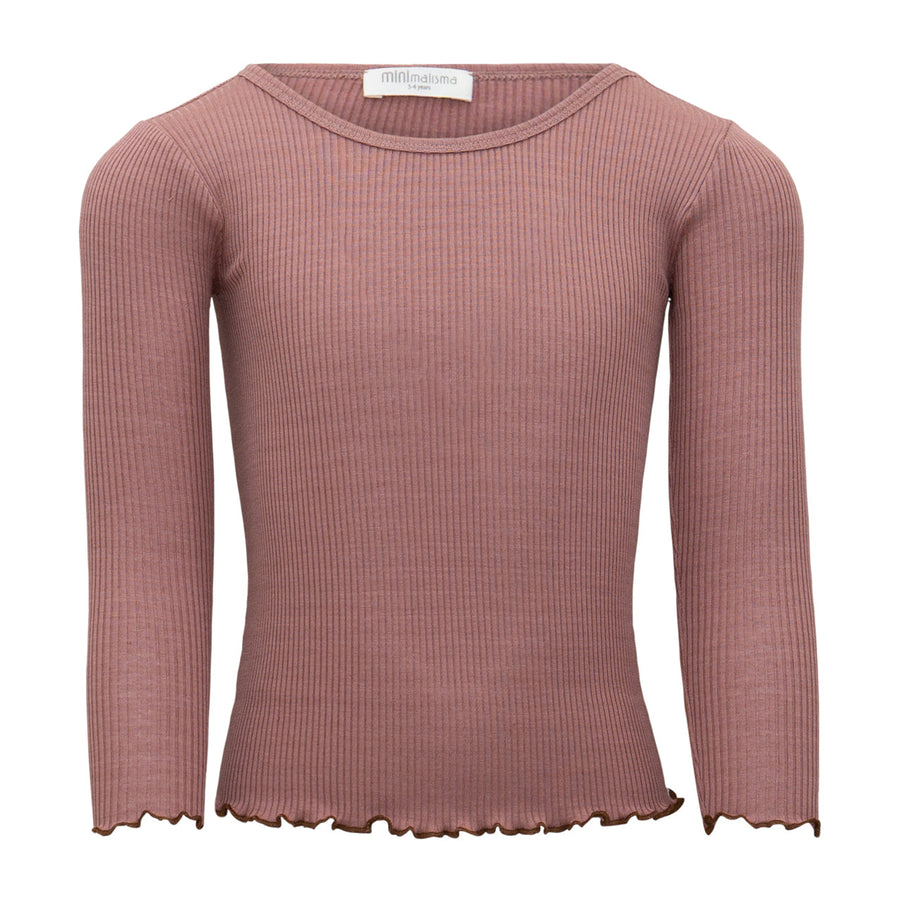 Minimalisma Langarmshirt BERGEN-FRILL Cotton-Silk