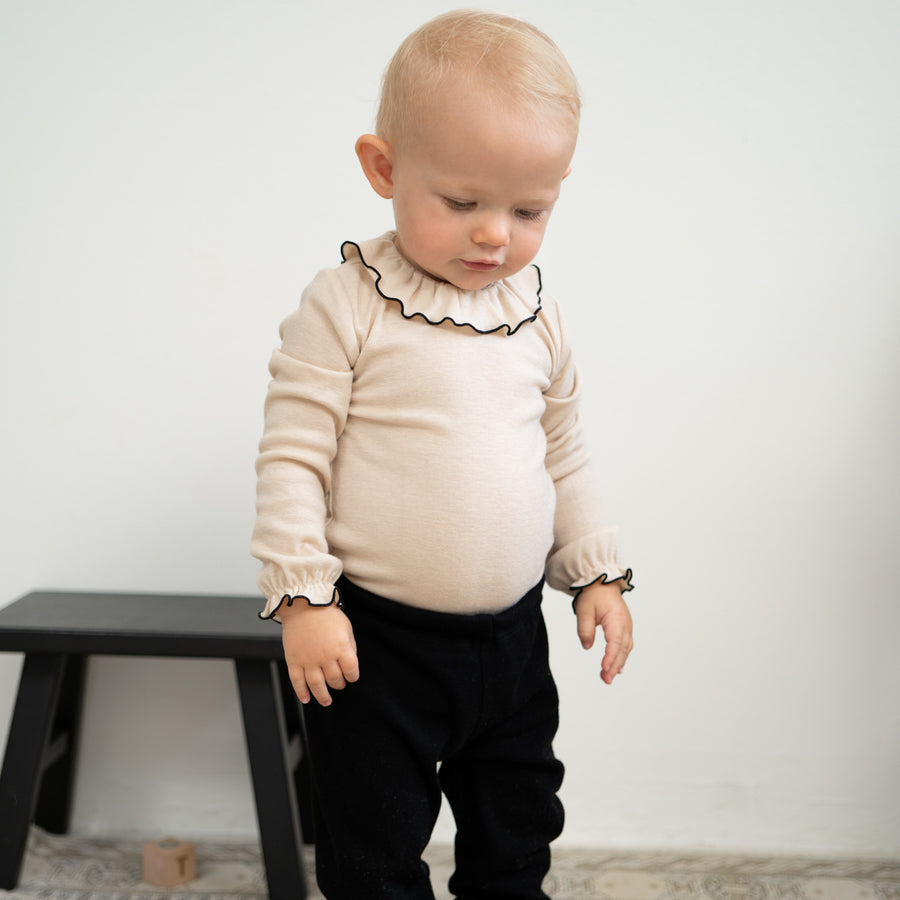Minimalisma Body mit Rüschen TIARA Wool-Silk