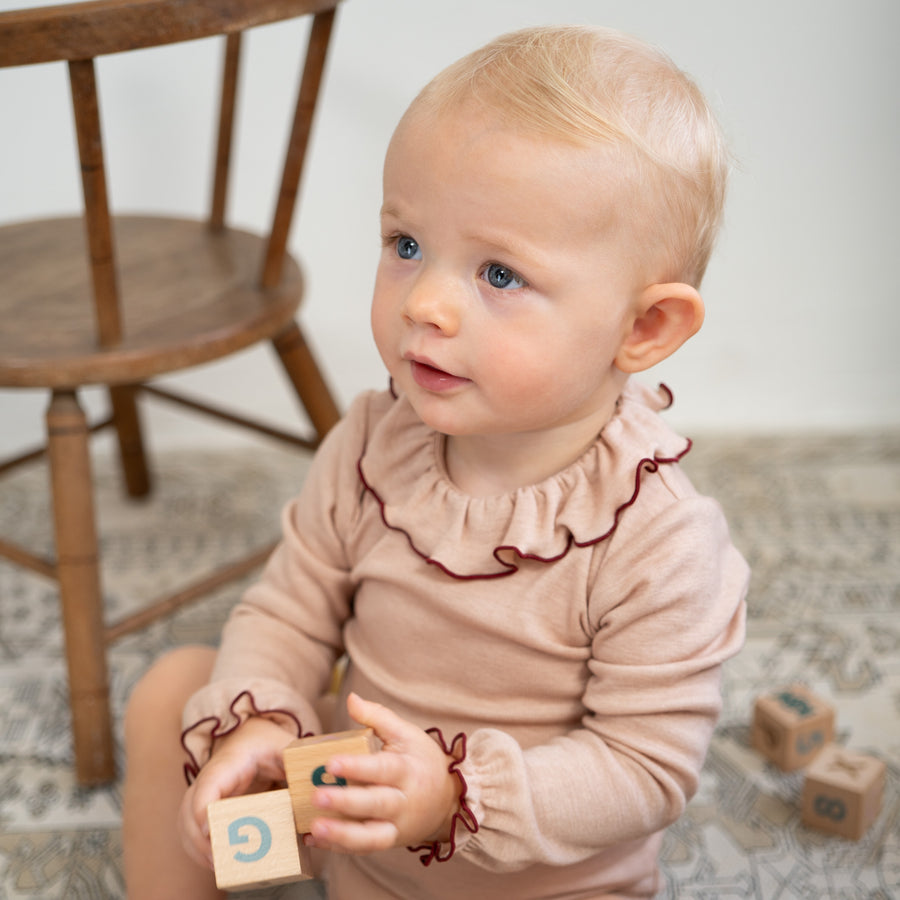Minimalisma Body mit Rüschen TIARA Wool-Silk