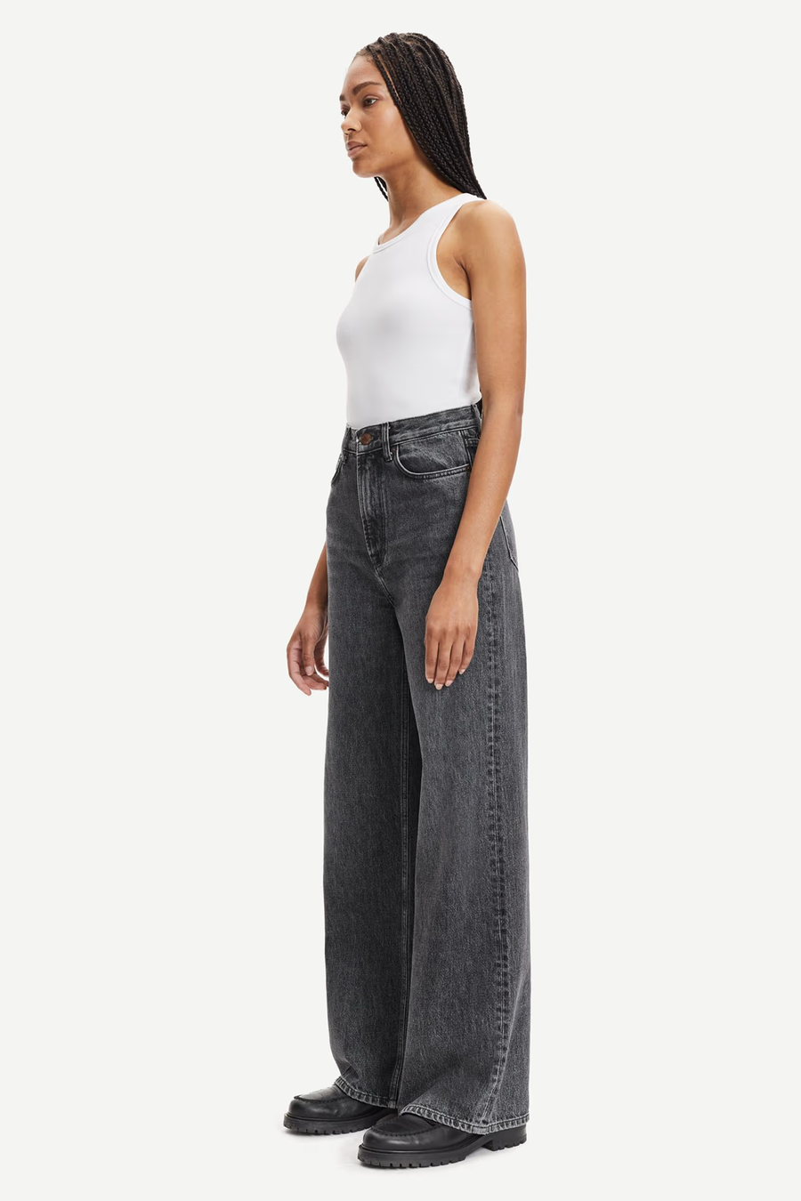 Samsøe Samsøe Jeans Wide REBECCA Organic Cotton Hemp Blend