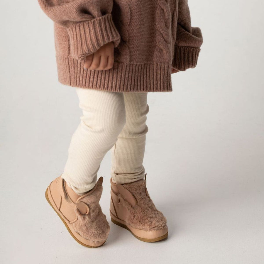 Donsje Lederschuhe Fluffy Bunny ROUMI Gefüttert
