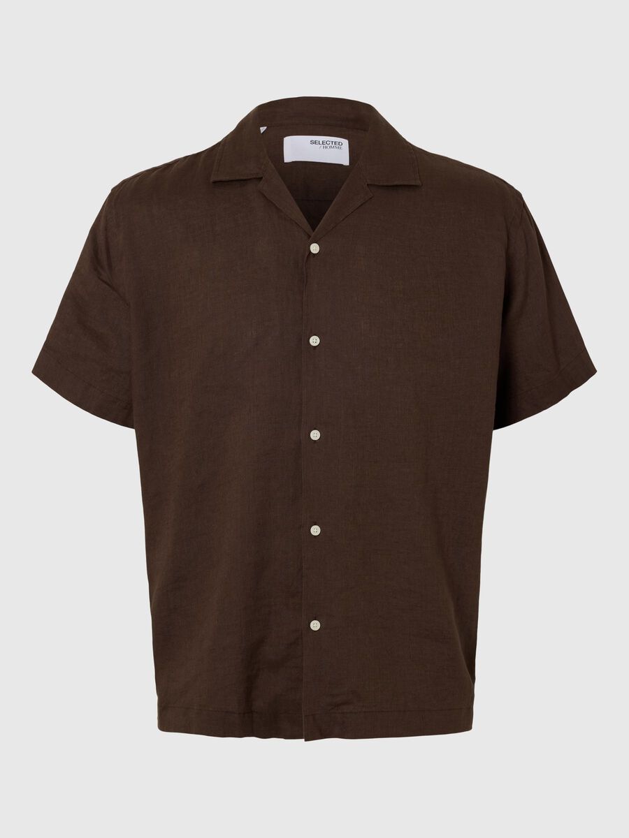 SELECTED HOMME Kurzarmhemd SLHRELAXKYLIAN Linen
