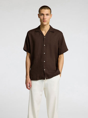 SELECTED HOMME Kurzarmhemd SLHRELAXKYLIAN Linen