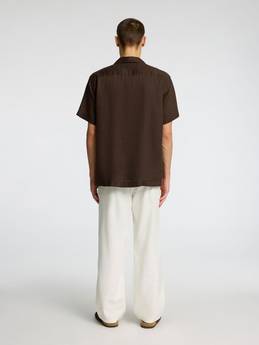 SELECTED HOMME Kurzarmhemd SLHRELAXKYLIAN Linen