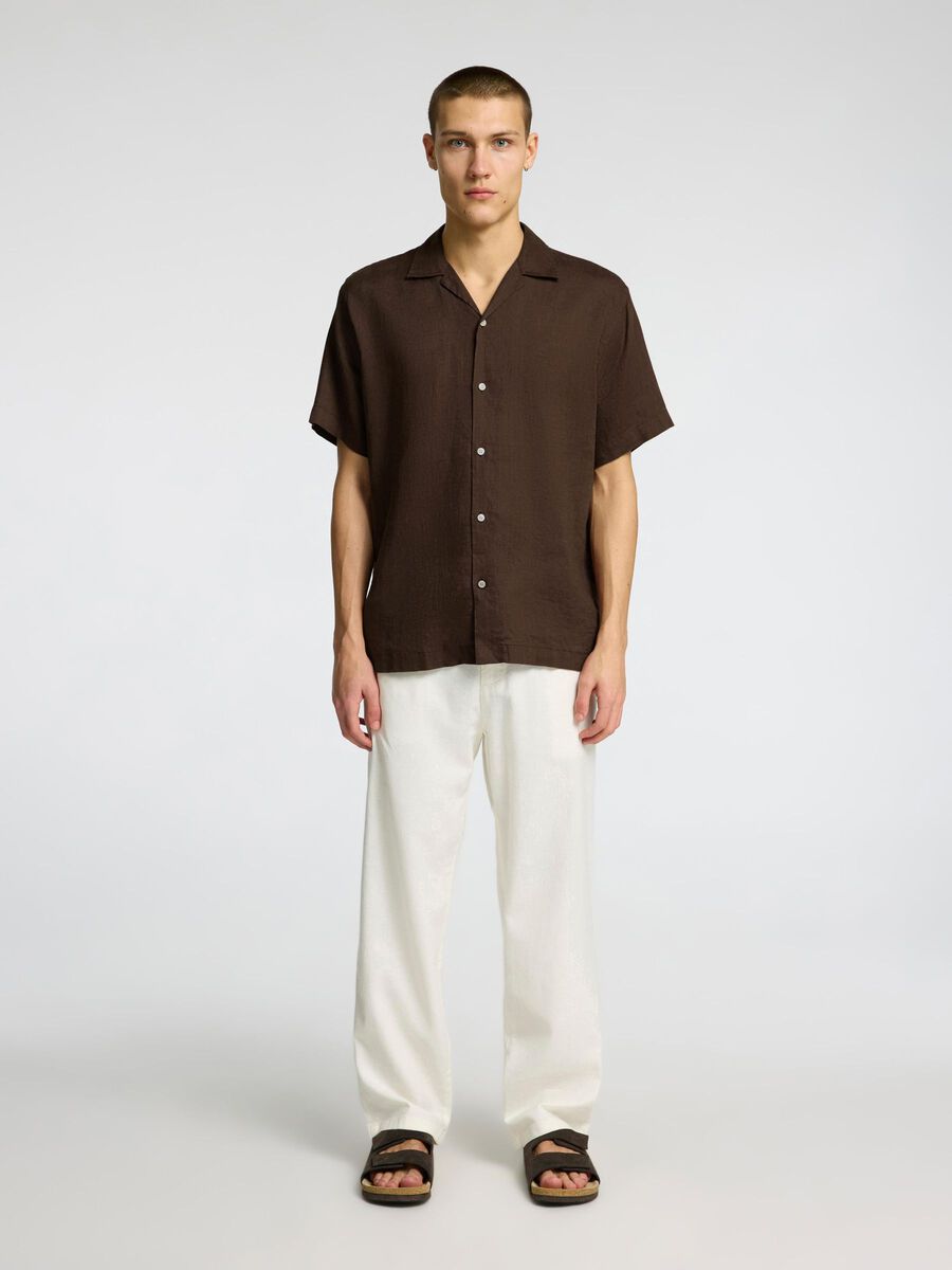 SELECTED HOMME Kurzarmhemd SLHRELAXKYLIAN Linen