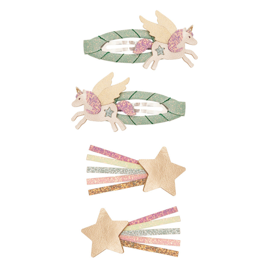 MIMI & LULA Haarclips FLYING UNICORN 4er-Pack
