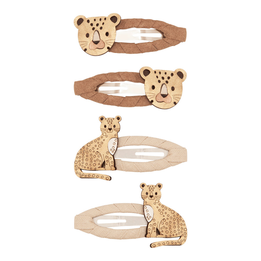 MIMI & LULA Haarclips LARRY LEOPARD 4er-Pack