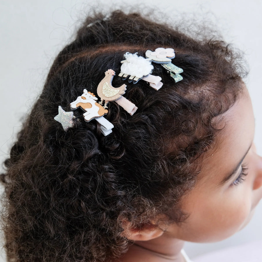 MIMI & LULA Haarspangen FARM ANIMAL 8-er Pack