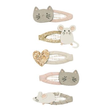 MIMI & LULA Haarspangen CAT & MOUSE 5-er Pack