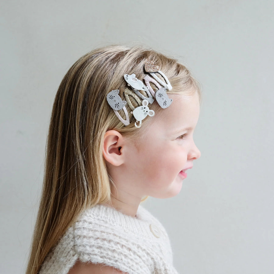 MIMI & LULA Haarspangen CAT & MOUSE 5-er Pack