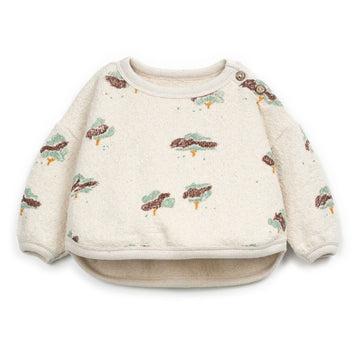 Play Up Jersey-Sweater mit Print Organic Cotton