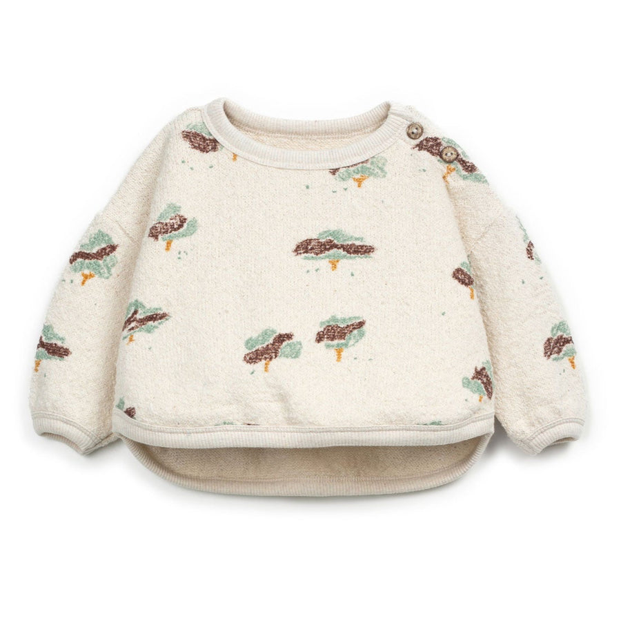 Play Up Jersey-Sweater mit Print Organic Cotton