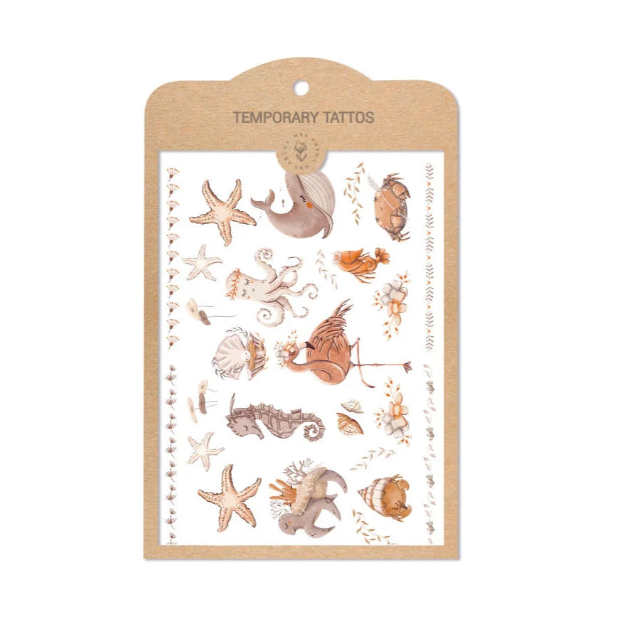 MRS. ERTHA Temporäre Tattoos für Kinder