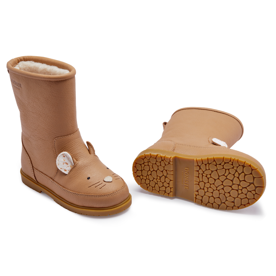 Donsje Lederstiefel Mouse WADUDU Exclusive Gefüttert