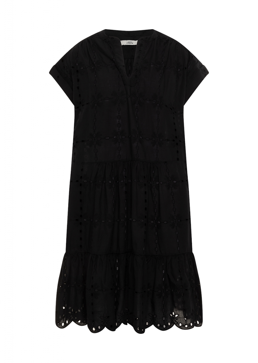 -0039- ITALY Kleid mit Lochstickerei JAKARTA Cotton