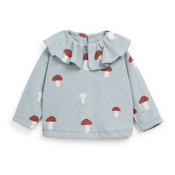 Play Up Jersey Langarmshirt mit Kragen Organic Cotton