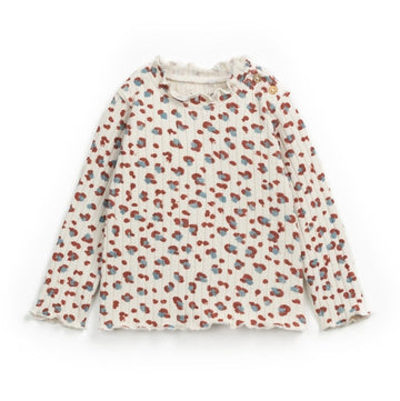 Play Up Langarmshirt mit Rüschen Recycled Cotton