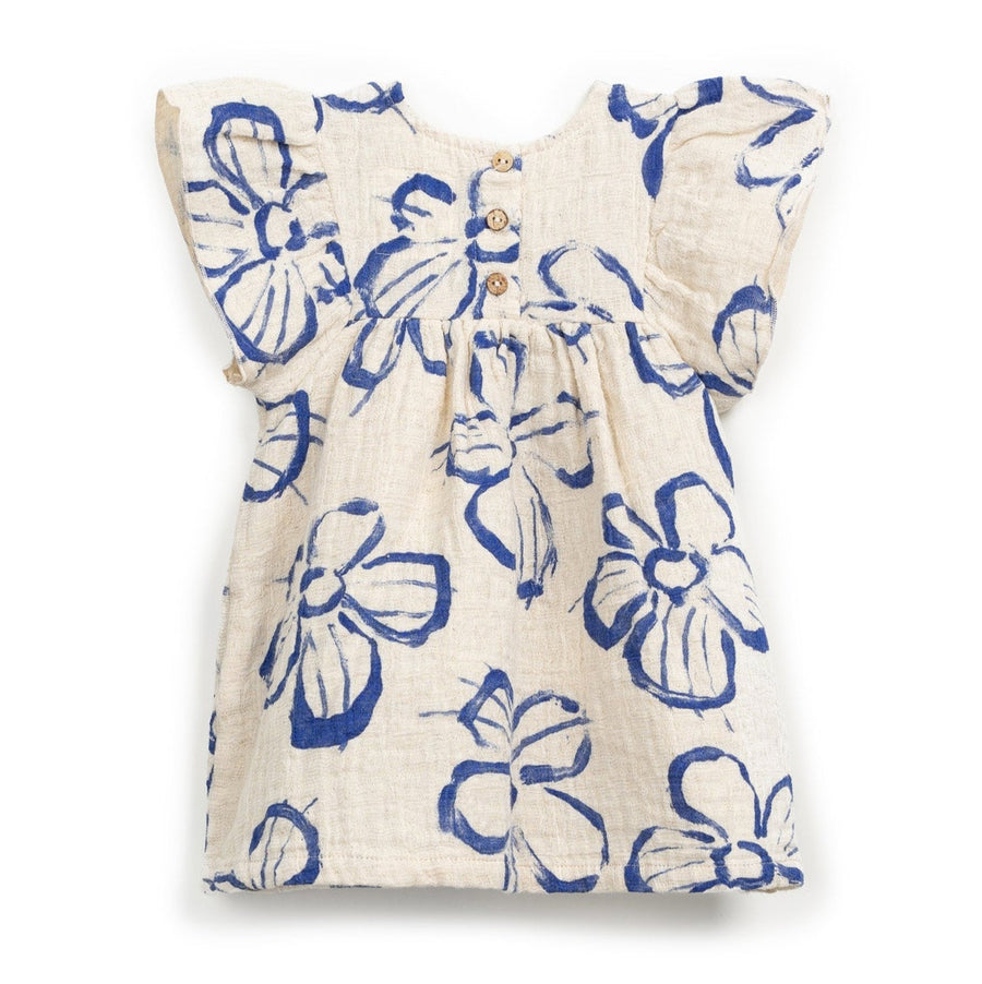 Play Up Kleid mit Print Cotton-Linen