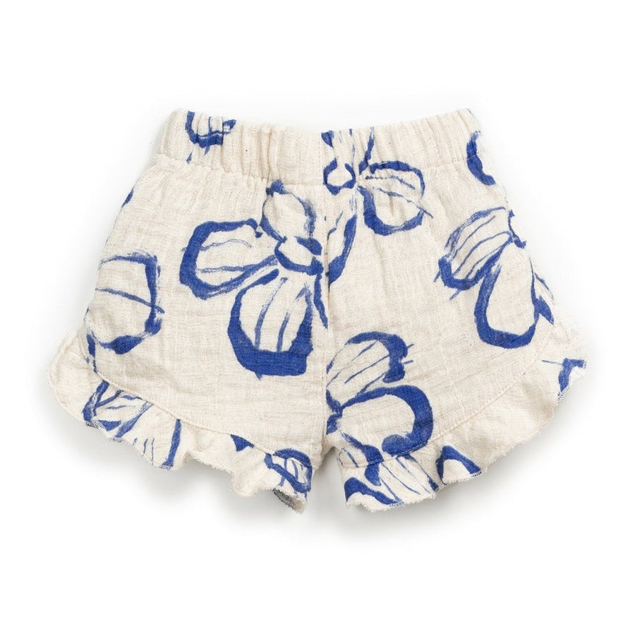 Play Up Shorts mit Print Cotton-Linen