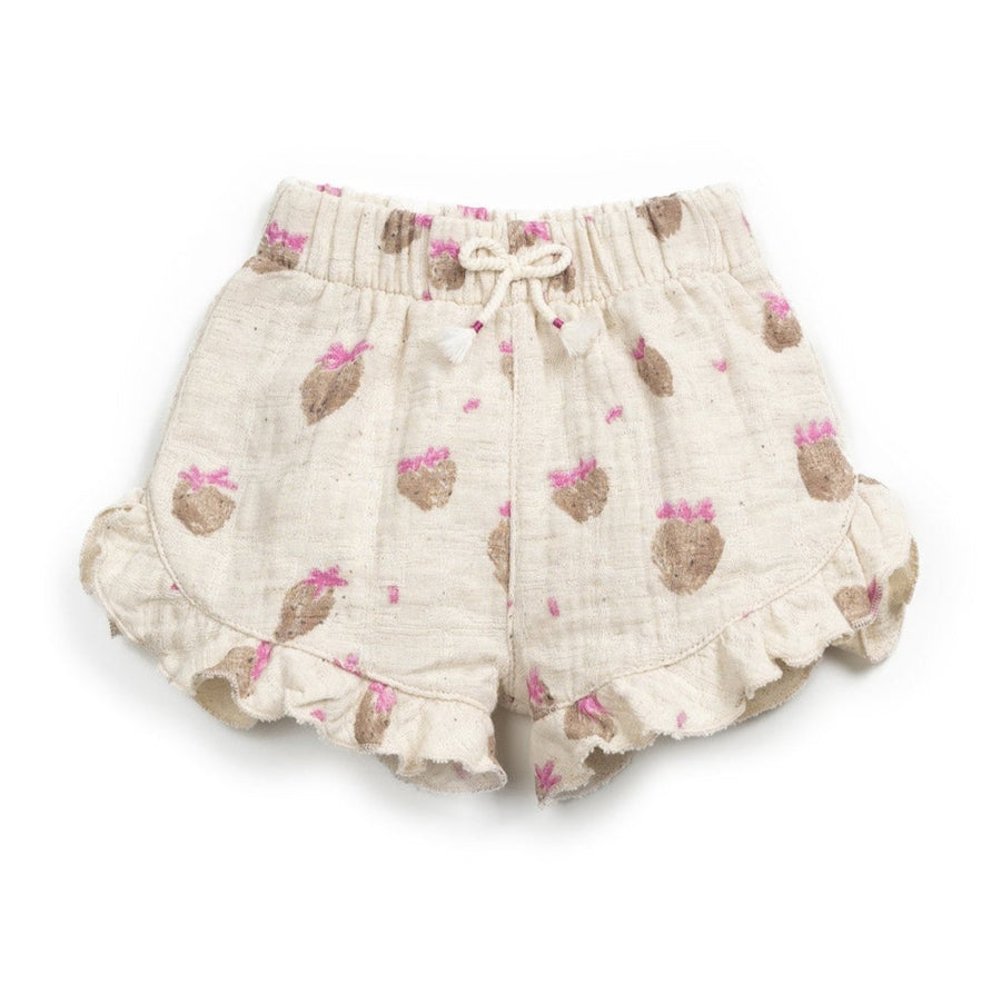 Play Up Shorts mit Print Cotton-Linen