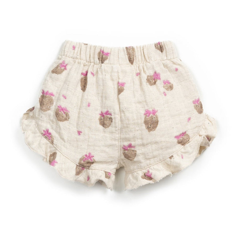 Play Up Shorts mit Print Cotton-Linen