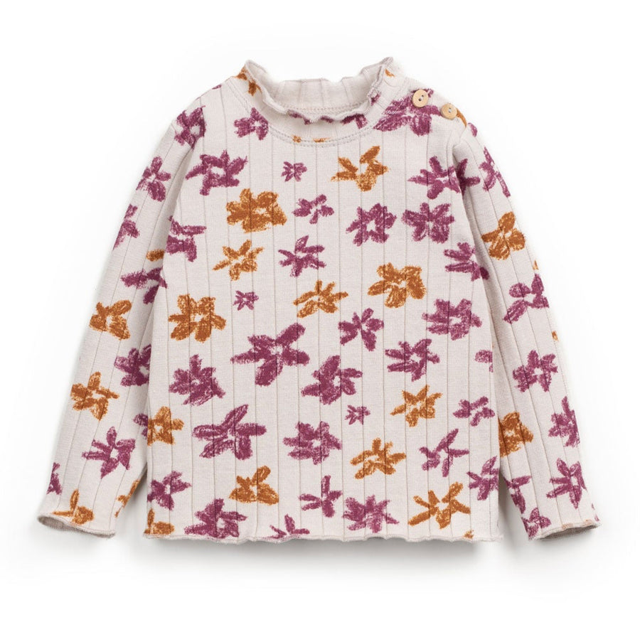 Play Up Langarmshirt mit Blumenprint Recycled Cotton