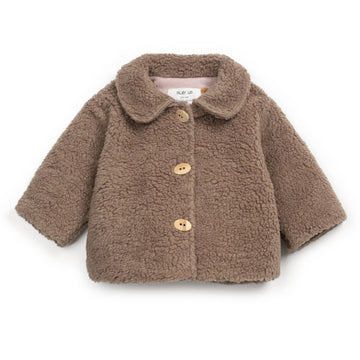 Play Up Pelzjacke mit bedrucktem Futter Organic Cotton