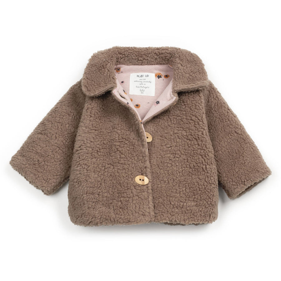 Play Up Pelzjacke mit bedrucktem Futter Organic Cotton
