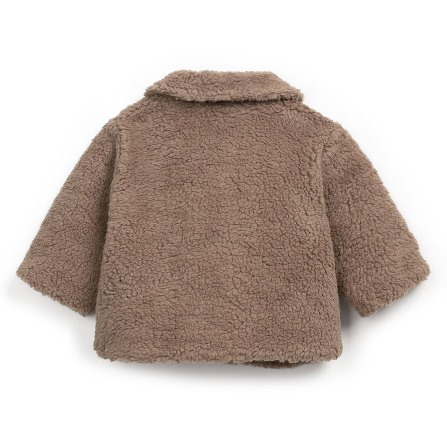 Play Up Pelzjacke mit bedrucktem Futter Organic Cotton