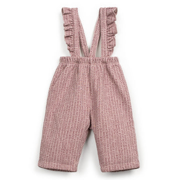 Play Up Latzhose Aus Bedrucktem Fleece Organic Cotton