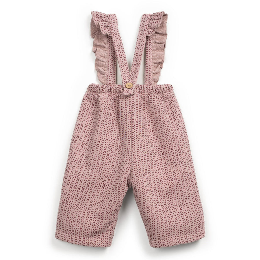 Play Up Latzhose Aus Bedrucktem Fleece Organic Cotton