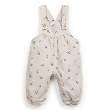 Play Up Twill-Jumpsuit mit Erdbeerbaum-Print Cotton