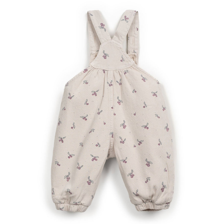 Play Up Twill-Jumpsuit mit Erdbeerbaum-Print Cotton