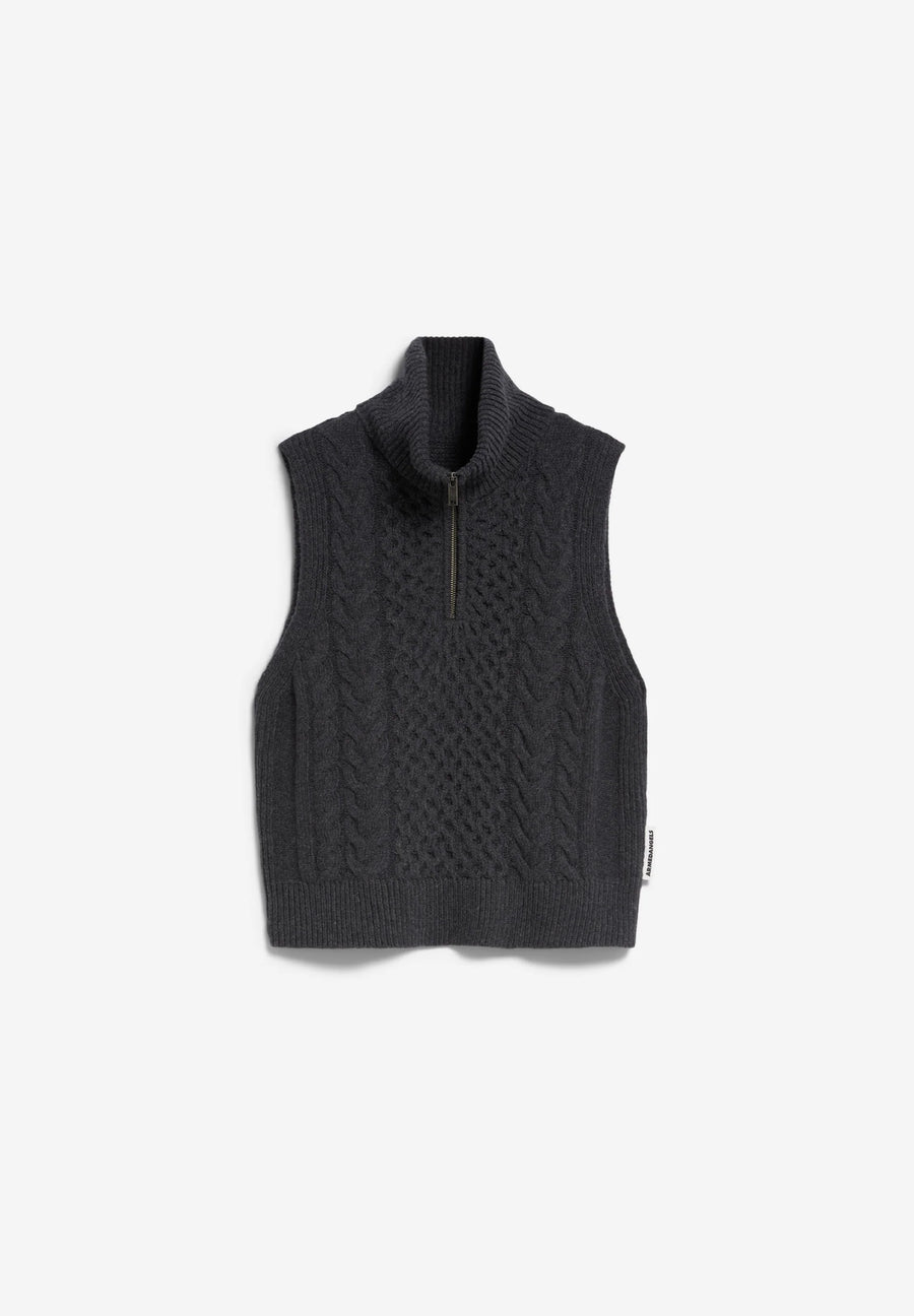 ARMEDANGELS Pullunder OLAIAAS CABLE Organic Wool-Mix