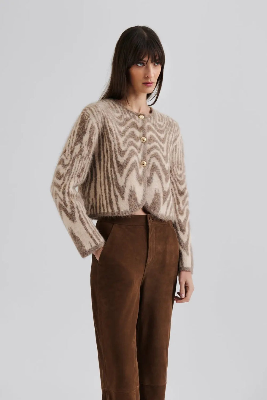 MALINA Häkelcardigan AISLINN Alpaca Mix