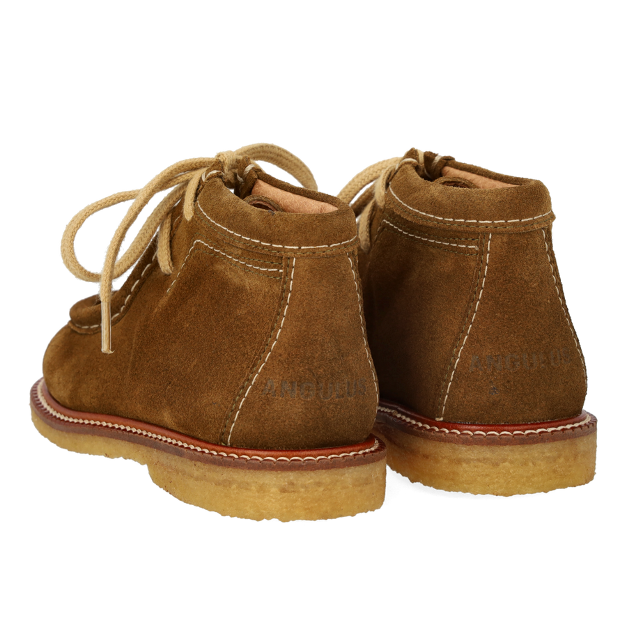 Angulus Schnürschuhe mit Ziernähten Wildleder