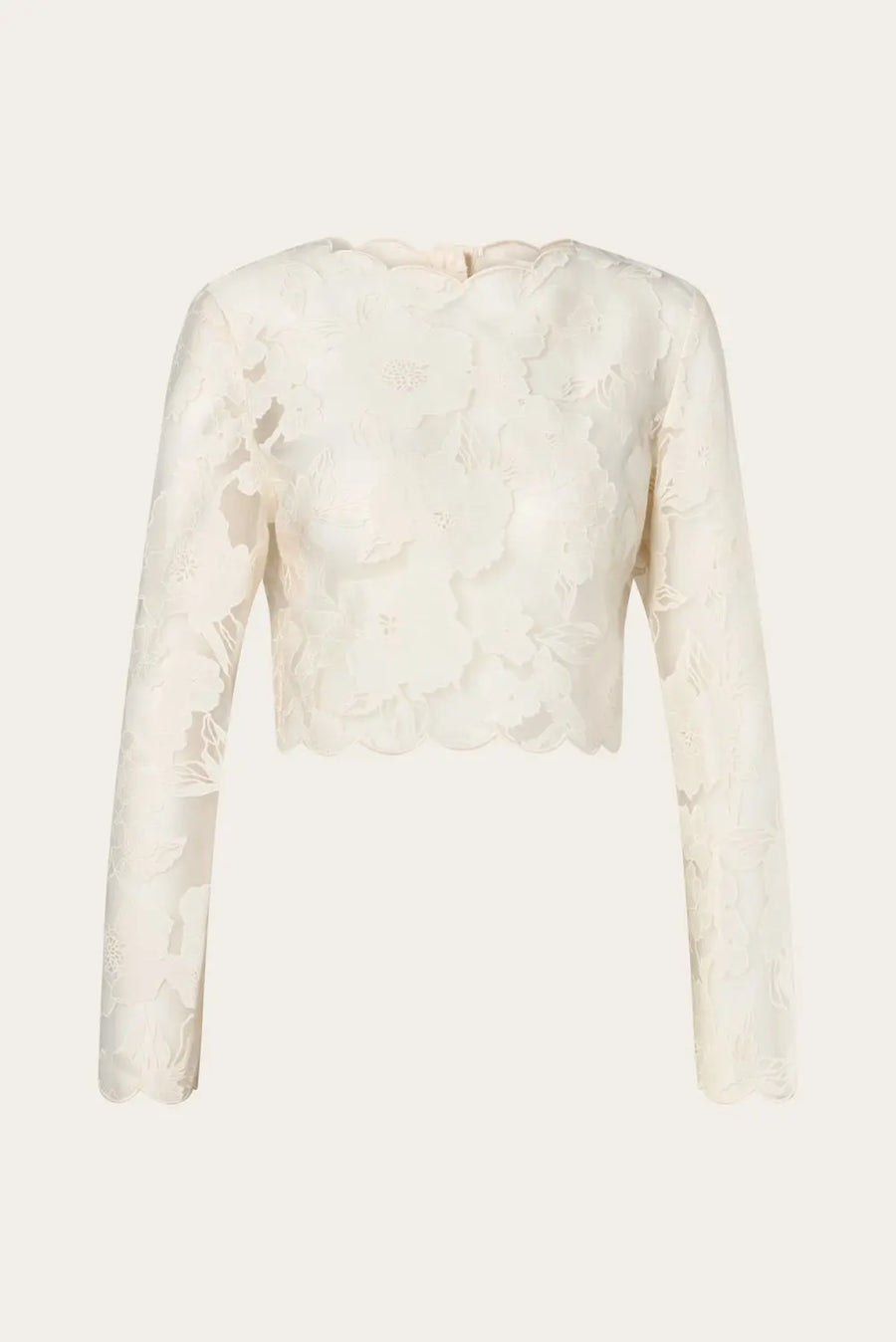 MALINA Top CIARA Floral Lace Cotton Mix