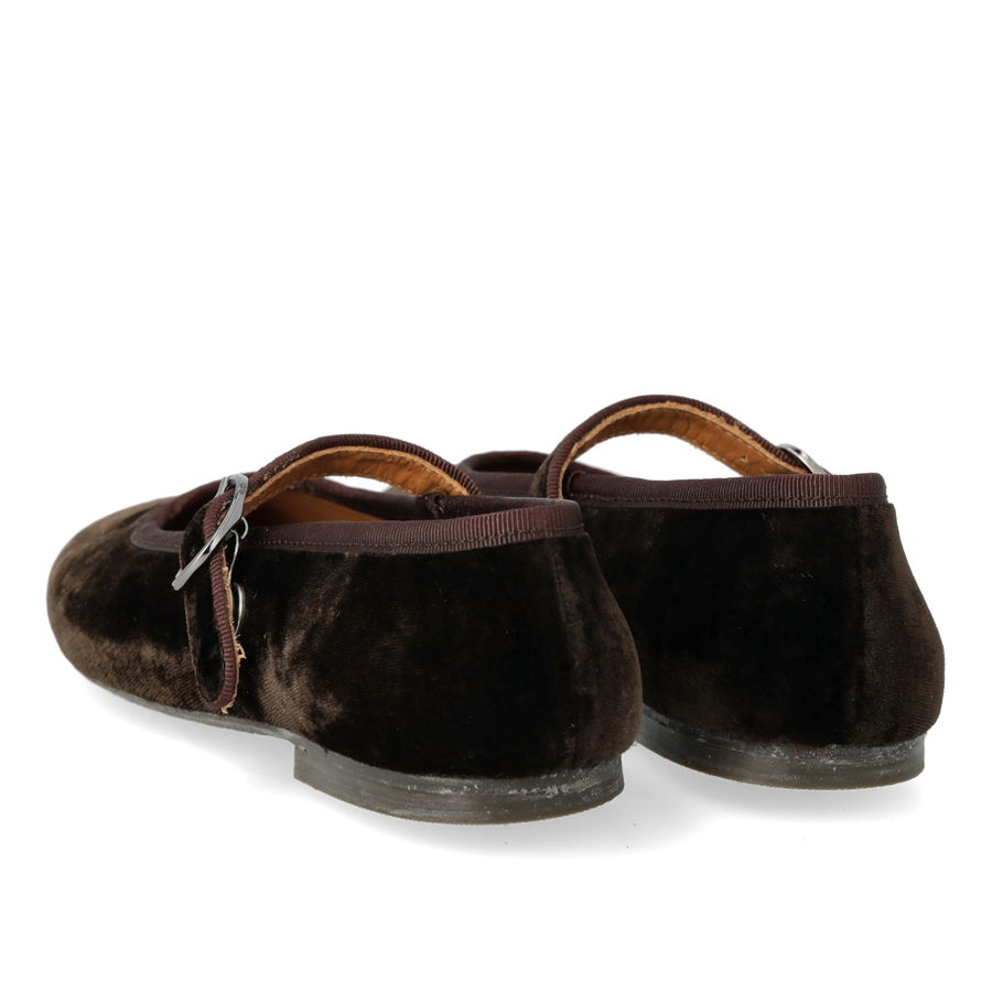 Angulus Ballerina mit Schnallenverschluss Velours