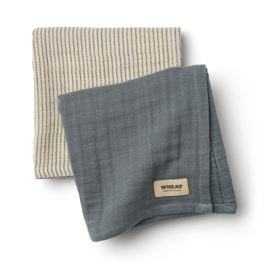 WHEAT Musselintücher 2-er PackKAYA Organic Cotton