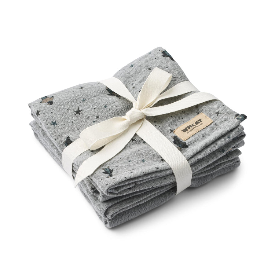 WHEAT Musselintücher 2-er PackKAYA Organic Cotton