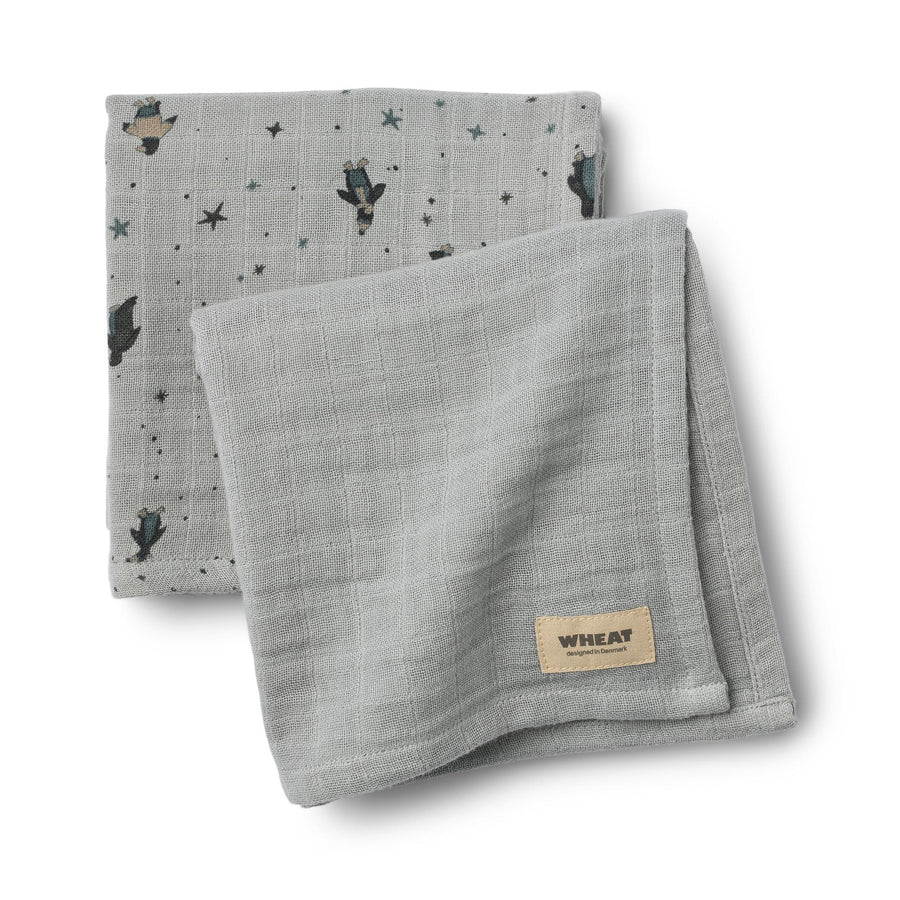 WHEAT Musselintücher 2-er PackKAYA Organic Cotton