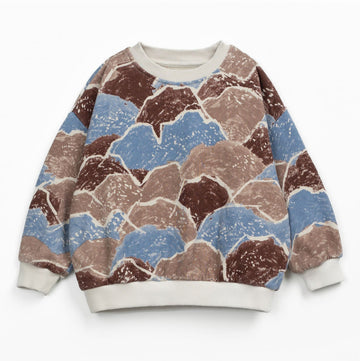 Play Up Jersey Sweater mit Print Organic Cotton