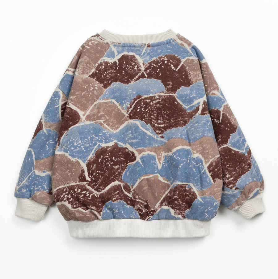 Play Up Jersey Sweater mit Print Organic Cotton