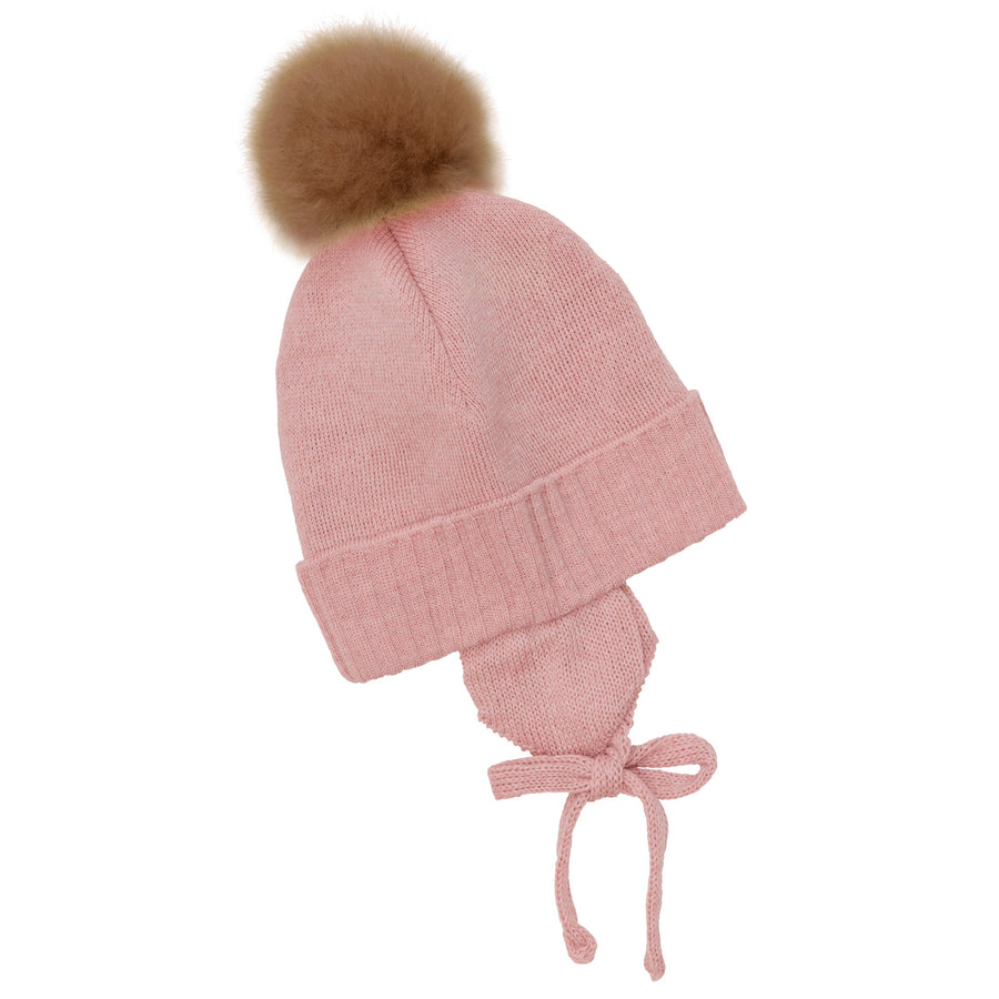 HUTTEliHUT Mütze mit Alpaka-Pompon Wollstrick
